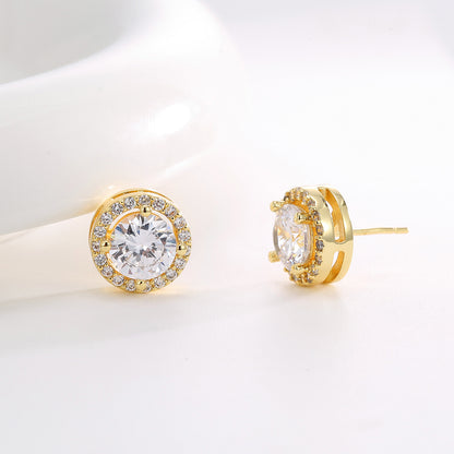 Exquisite and Simple Round Earrings