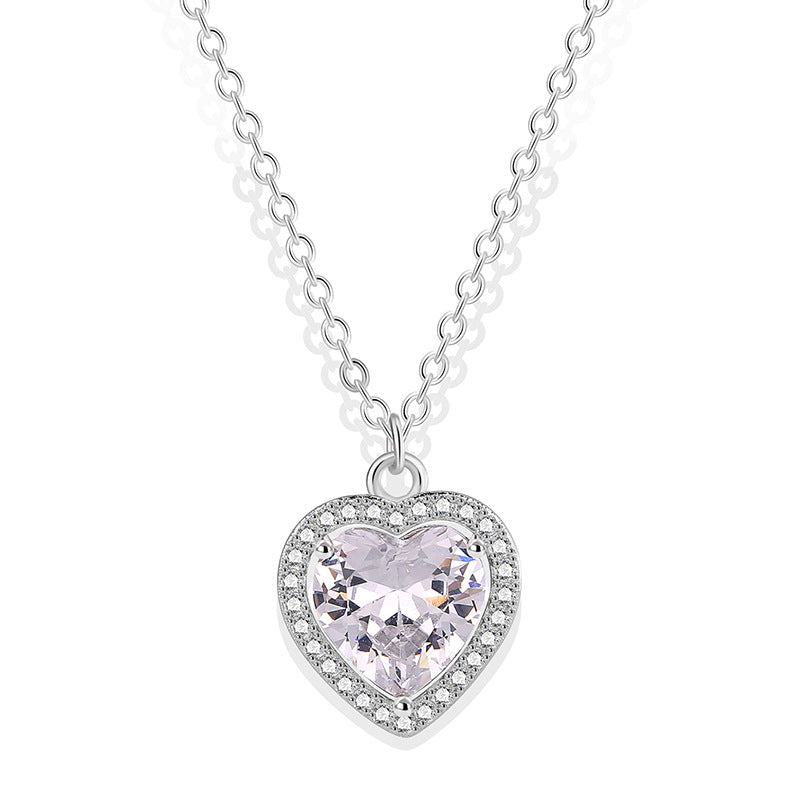 Heart Shaped Diamond Necklace