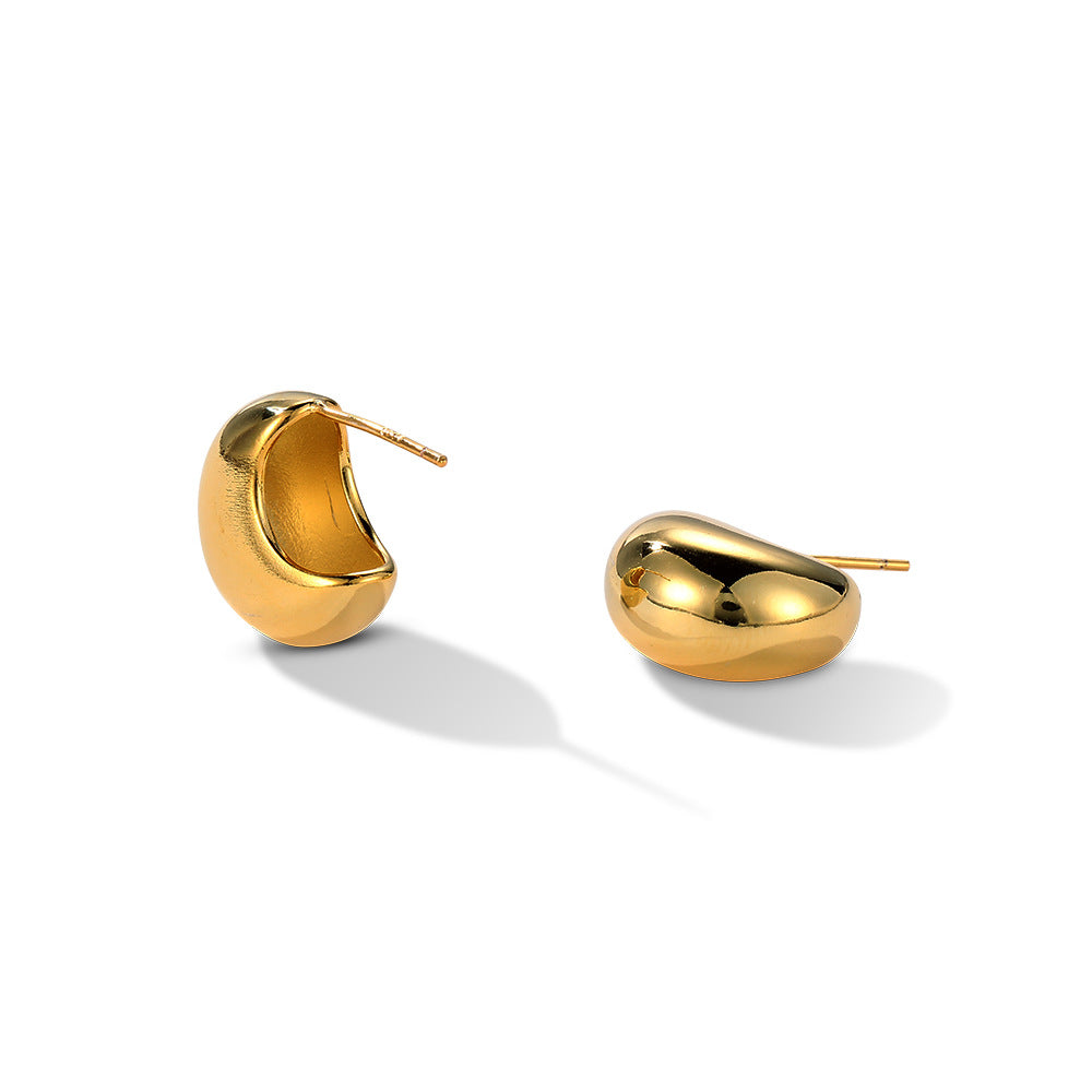 Round Hollow Earrings