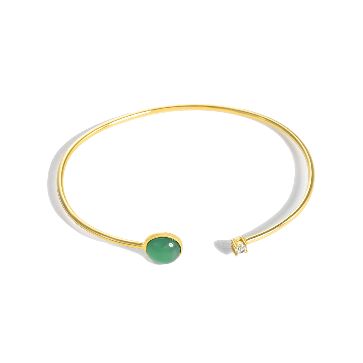 Malachite Red Agate Open Diamond Bracelet