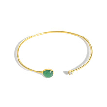 Malachite Red Agate Open Diamond Bracelet