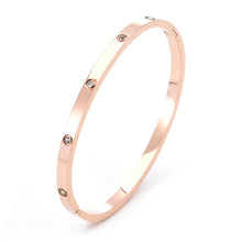 4mm diamond studded buckle bracelet