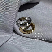 plain circle alphabet ring