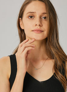 Collier branche d'olivier et feuille incrusté de diamants 