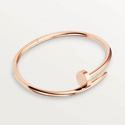 Unisex Nail Screw Bracelet – Tarnish-Free Stainless Steel Bangle, Stackable Edgy Jewelry