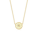 Eight-Point Star Compass Pendant Necklace