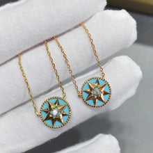 Eight-Point Star Compass Pendant Necklace LuckCoo