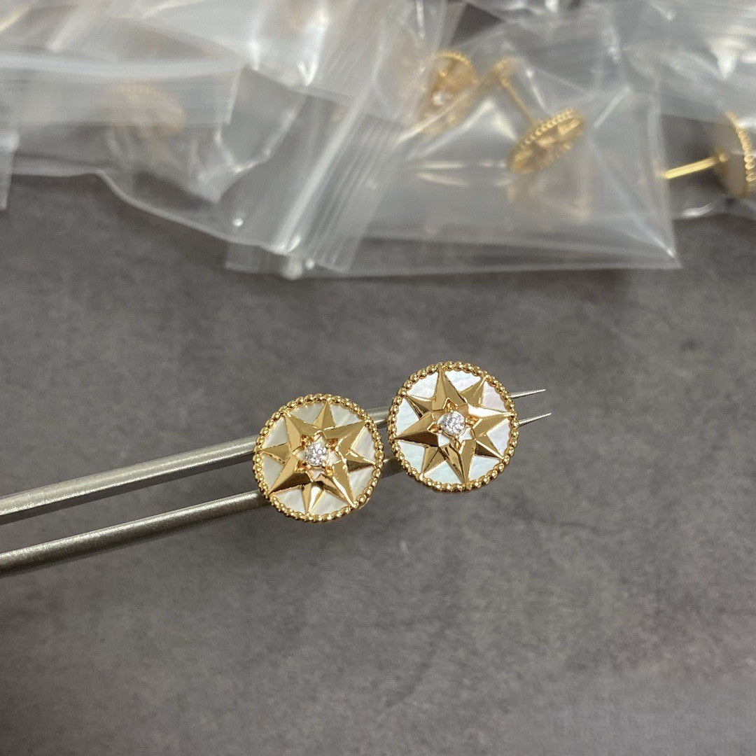 Eight-Point Star Compass Earrings LuckCoo