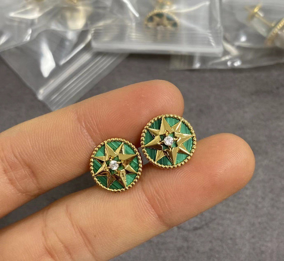 Eight-Point Star Compass Earrings LuckCoo
