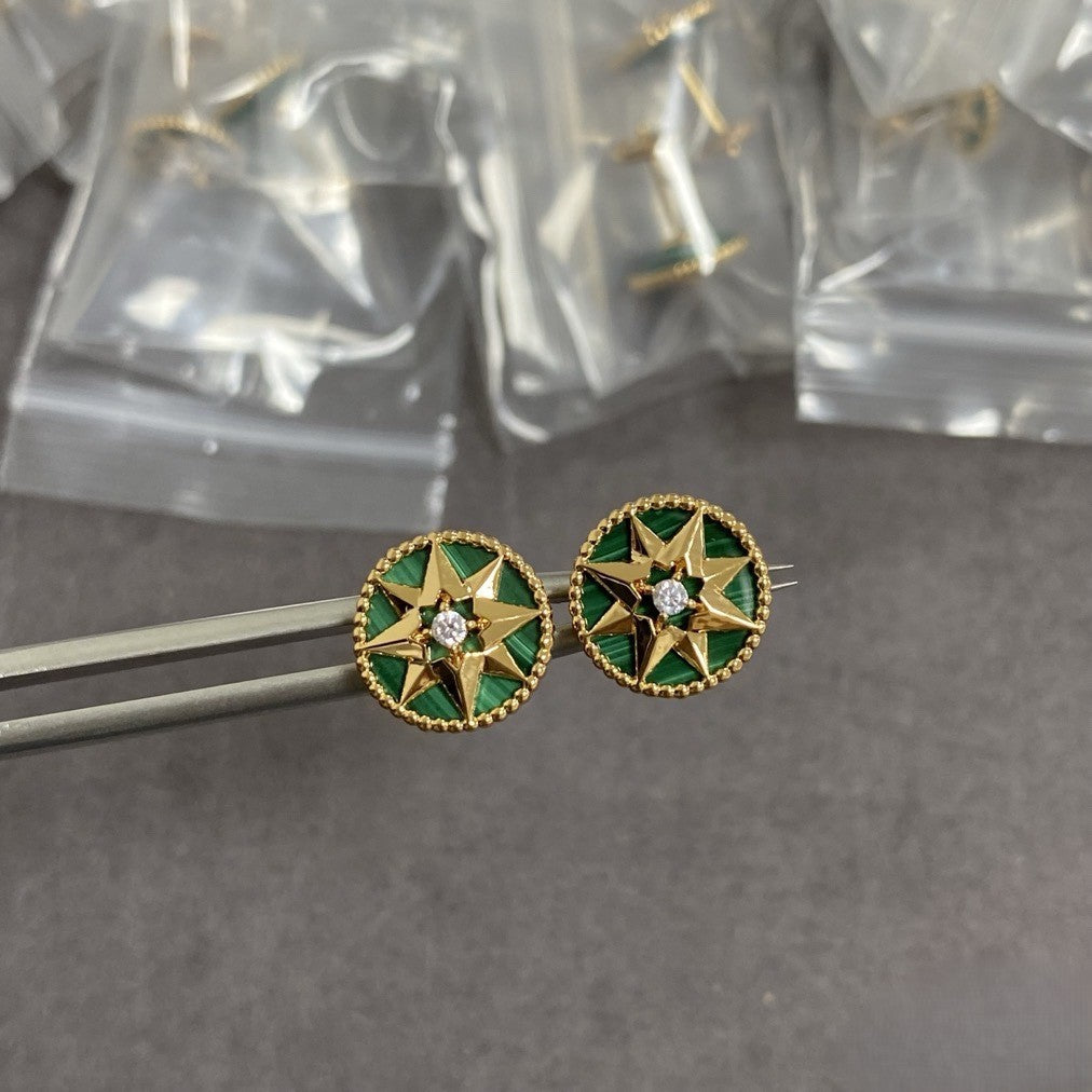 Eight-Point Star Compass Earrings LuckCoo