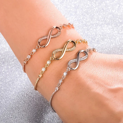 Love Infinity Chain Bracelets