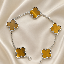 Eternal Clover Pro Bracelet | 18K Gold Plated Luck & Elegance (Silver Chain) LuckCoo