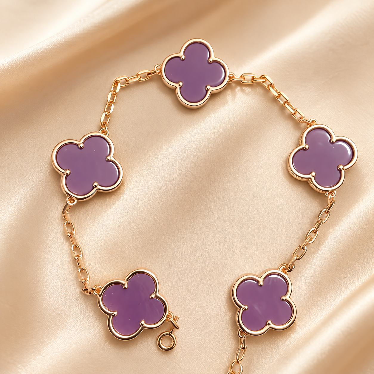 Eternal Clover Pro Bracelet | 18K Gold Plated Luck & Elegance (Rose Gold Chain) LuckCoo