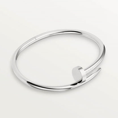 Unisex Nail Screw Bracelet – Tarnish-Free Stainless Steel Bangle, Stackable Edgy Jewelry