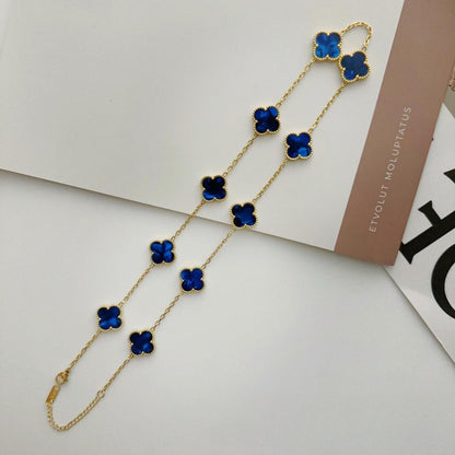 Ten-flower four-leaf clover necklace – Elegant Gift for Her, Waterproof & Tarnish Free