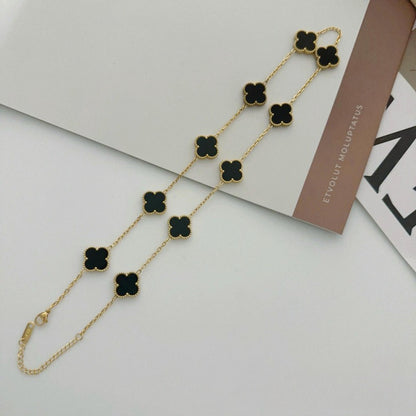 Ten-flower four-leaf clover necklace – Elegant Gift for Her, Waterproof & Tarnish Free