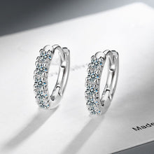 Boucles d'oreilles créoles en diamant 