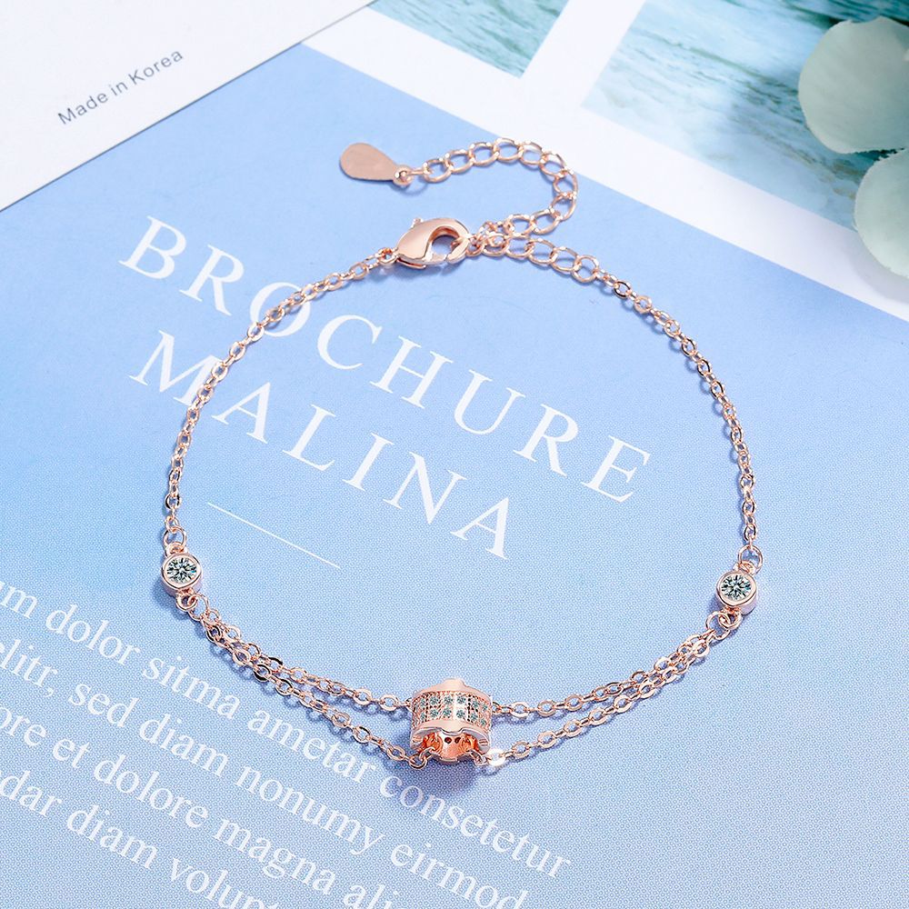 Diamond Small Waist Double Layer Bracelet