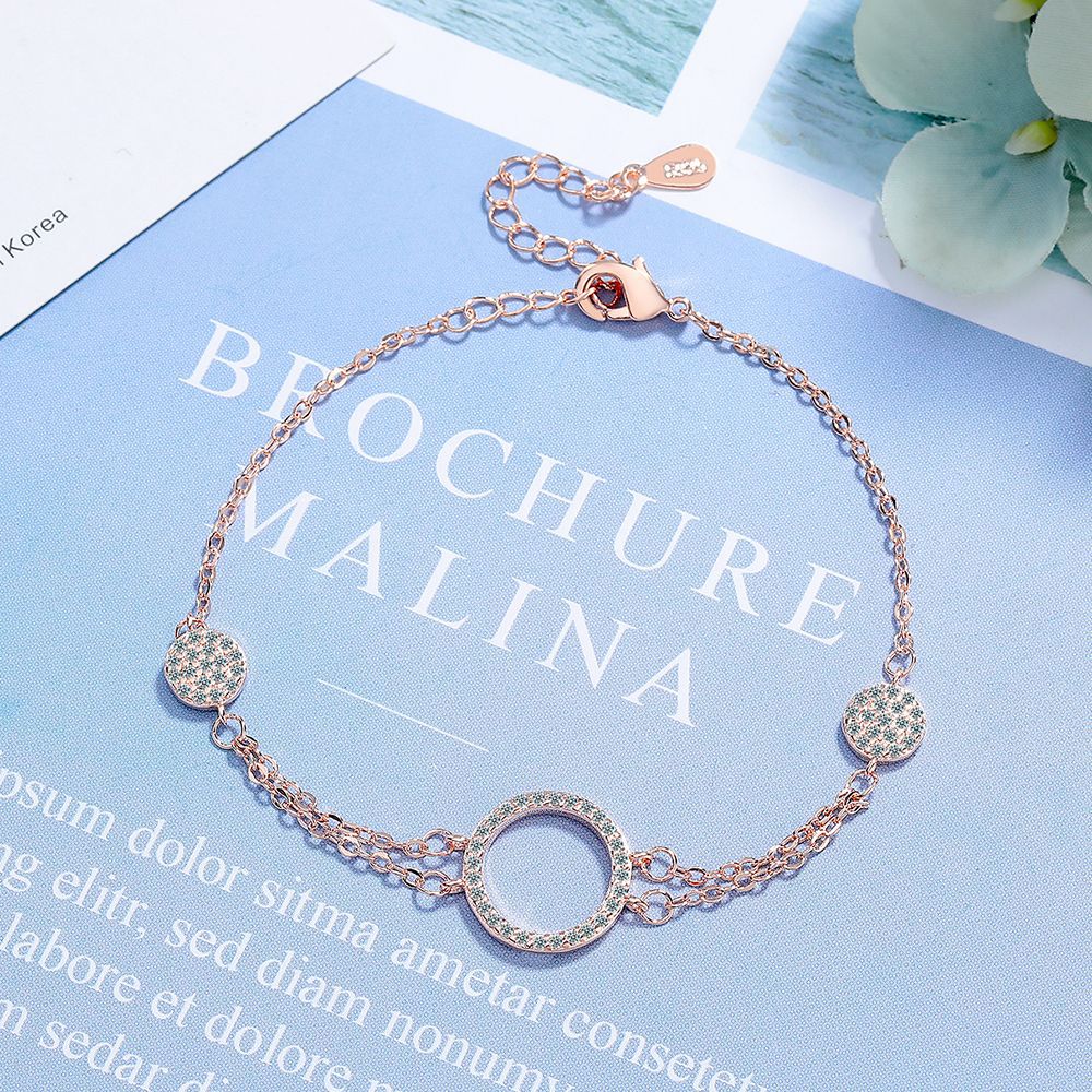 Diamond Double Layer Ring Bracelet