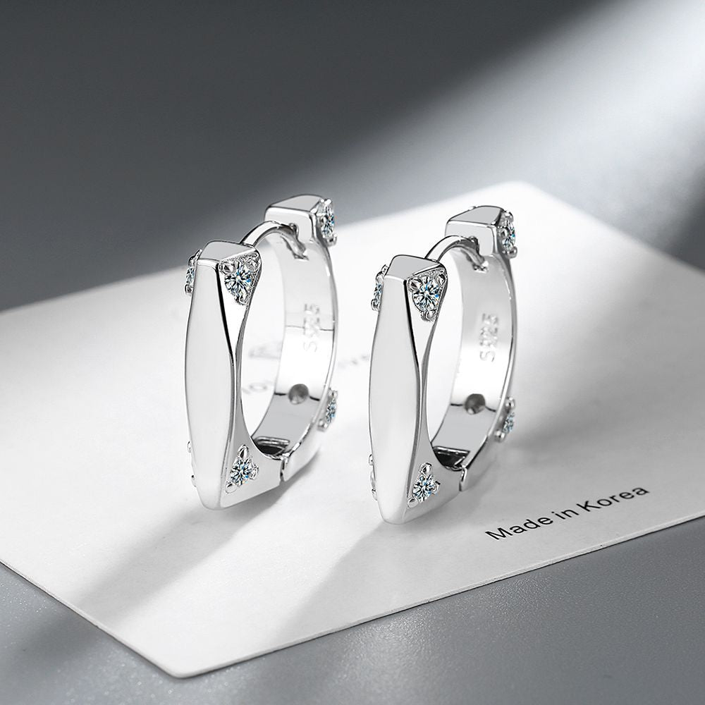 Square Diamond Earrings