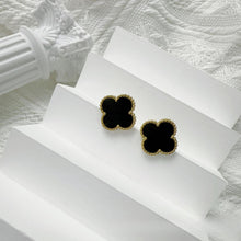 Four-Leaf Clover Earrings for Women – 925 Silver, 18K Gold Plated, Hypoallergenic