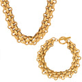 Chunky Toggle Chain Necklace or Bracelet for Women - Gold & Silver Statement Jewelry