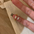 Marquise Cubic Zirconia Pinky Ring - Gold & Silver Tone
