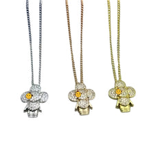 Flower doll pendant necklaces in silver gold and rose gold tones with a smiley photo overlay - photo 12