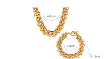 Chunky toggle chain necklace and bracelet size guide