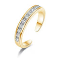 Adjustable Cubic Zirconia Toe Ring for Women - Gold, Silver & Rose Gold