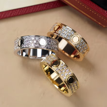 Circle-motif pave band rings in mixed metal-tone finishes - photo 30
