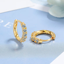 Boucles d'oreilles créoles en diamant 