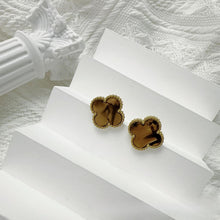 Four-Leaf Clover Earrings for Women – 925 Silver, 18K Gold Plated, Hypoallergenic