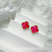 Four-Leaf Clover Earrings for Women – 925 Silver, 18K Gold Plated, Hypoallergenic