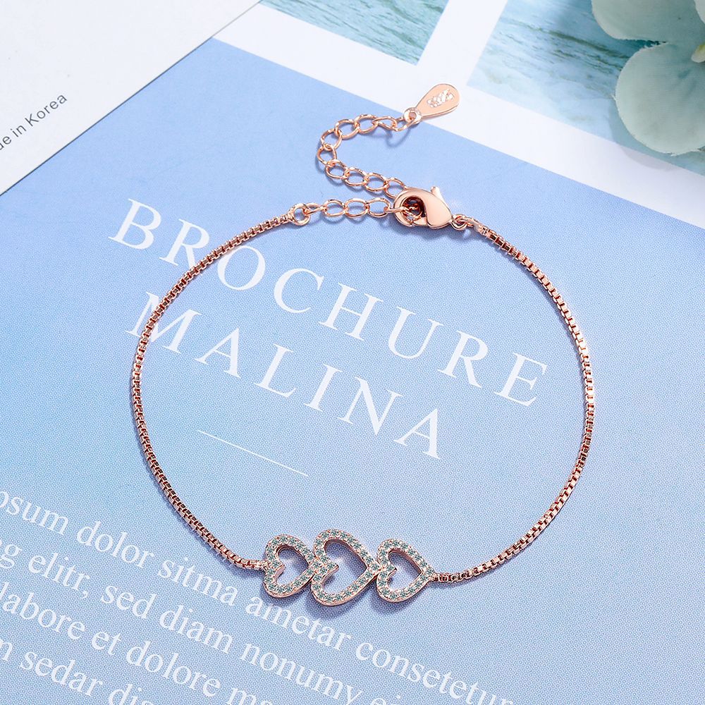 Diamond Love Flower Bracelet