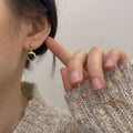Black Onyx Love Earrings