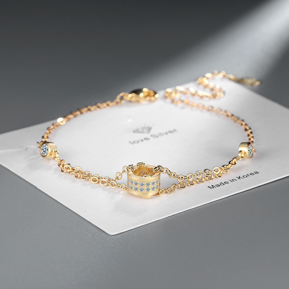 Diamond Small Waist Double Layer Bracelet
