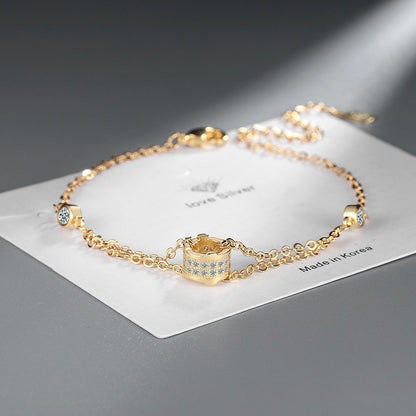 Diamond Small Waist Double Layer Bracelet