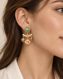 Celestial Charm Jewelry – Single Pieces or 3-Piece Set – model wearing view