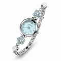 Camellia Flower & Pearl-Look Bracelet Watch – Women's Quartz