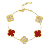 Luckcoo Diamond-Inspired Clover Bracelet – Elegant Everyday Luxury