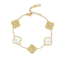 Luckcoo Diamond-Inspired Clover Bracelet – Elegant Everyday Luxury