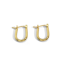 Boucles d'oreilles en forme de fer à cheval en U 