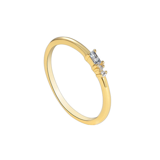 Diamond-encrusted 18k Gold with A Tail Ring