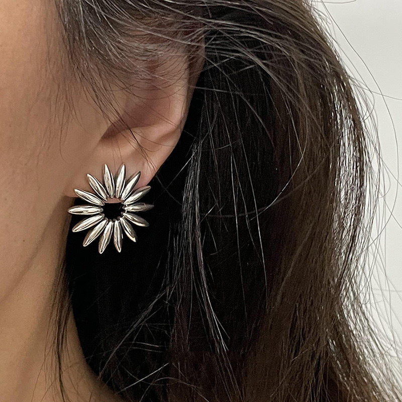 Boucles d'oreilles tournesol marguerite 