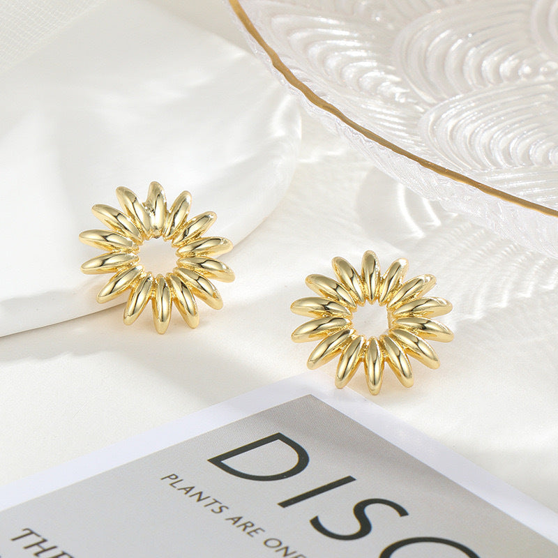 Boucles d'oreilles tournesol marguerite 